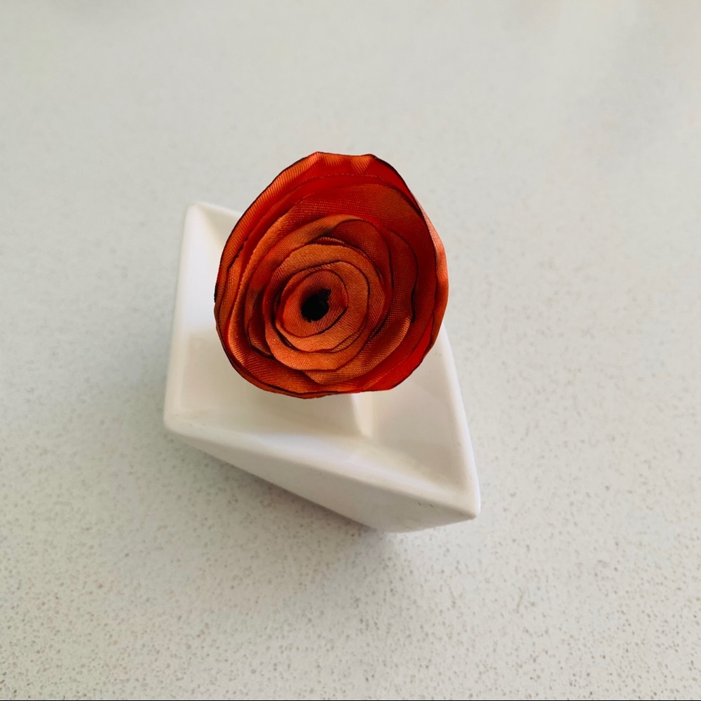 handcrafted silk ring!